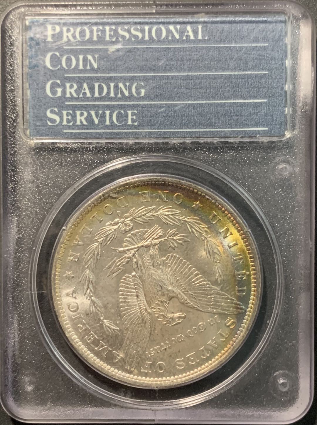 紫瑗钱币——微拍第103期 美国 1883年 摩根 1美元 PCGS MS63 环彩 PC第一代盒 