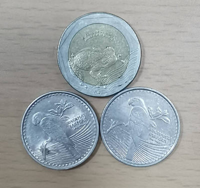 北京马甸外币专卖微拍第二十四期，非贵金属纪念币，流通币专场，陆续上新，欢迎关注 - 哥伦比亚高值币3枚，品相如图，