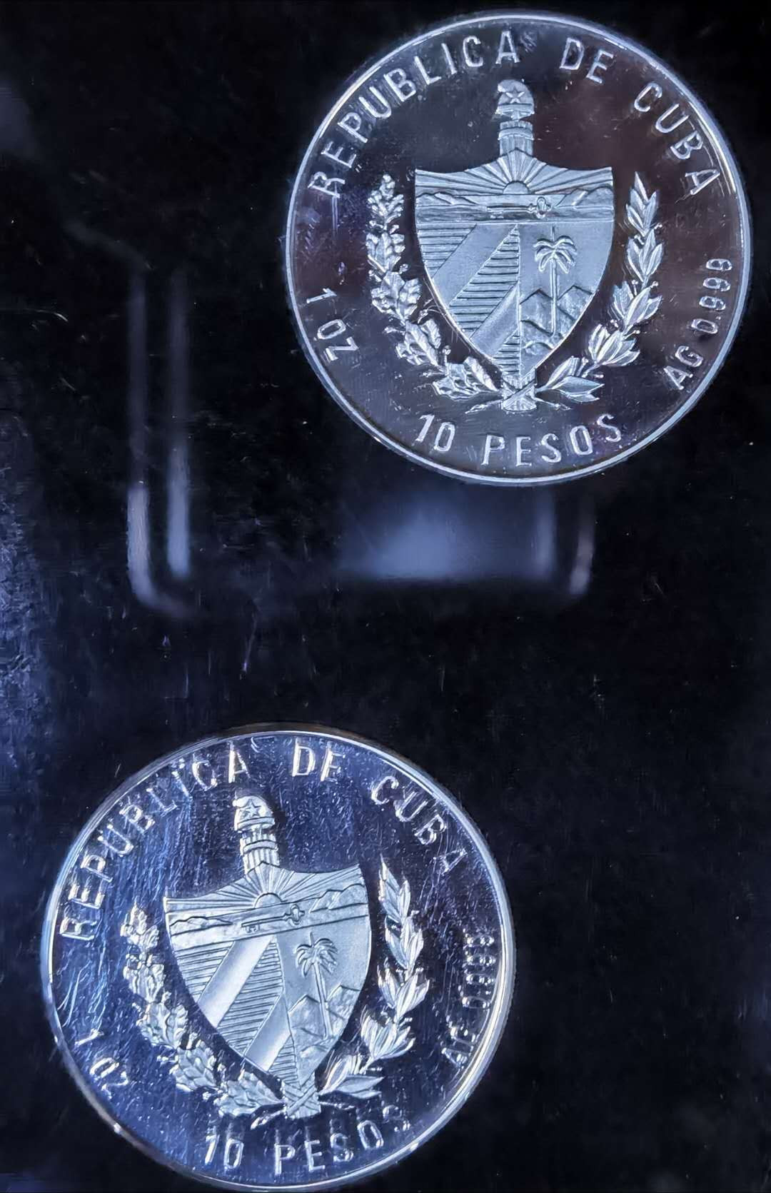 北京马甸外币专卖微拍第二十三期，陆续上新，欢迎关注， 2002年古巴马恩列毛四大伟人精制纪念银币，1盎司，999银，发行量克书：2000枚，实铸量：1000枚，品相如图