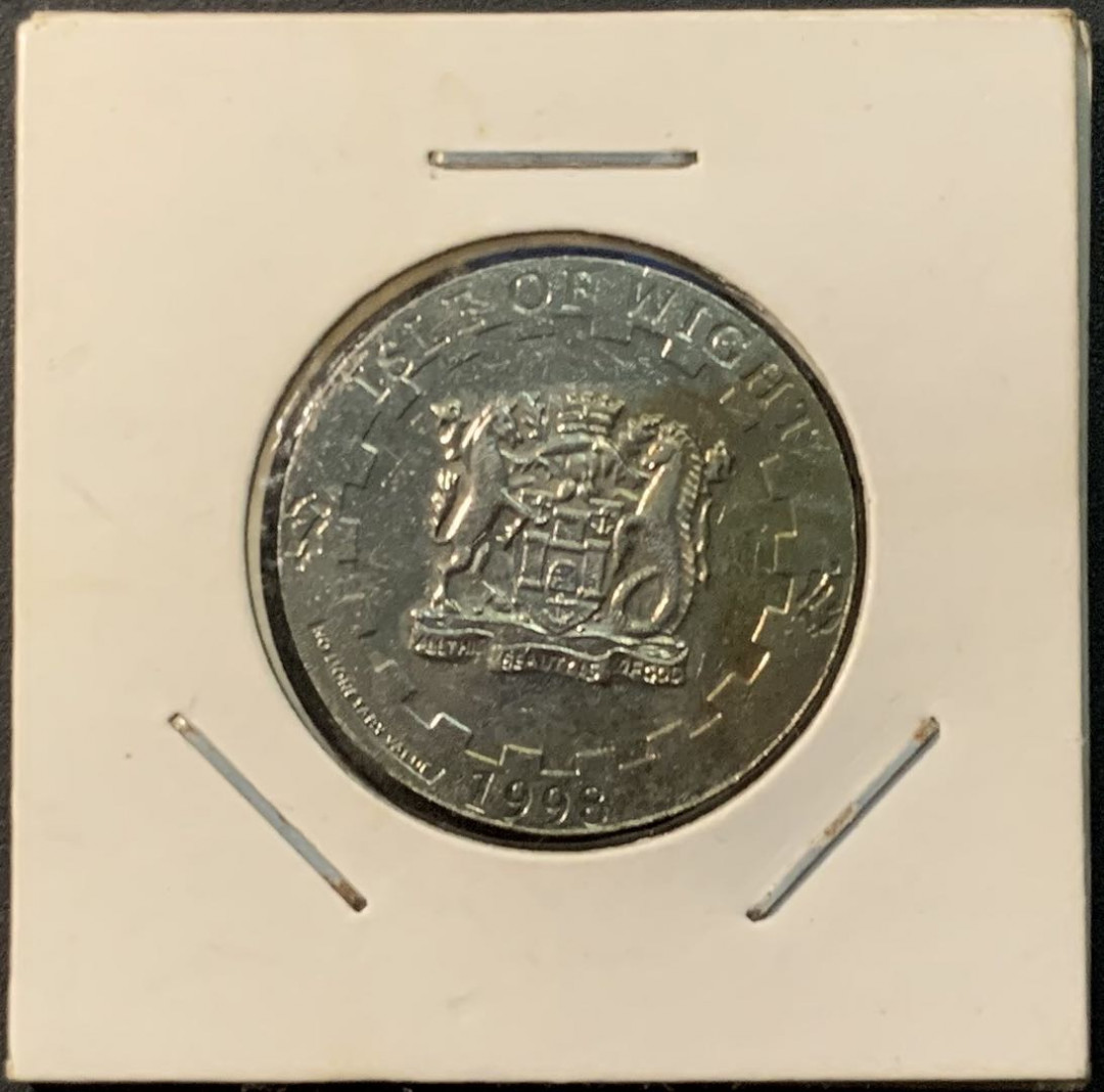 紫瑗钱币——微拍第104期 怀特群岛 1998年 1欧元 镍币