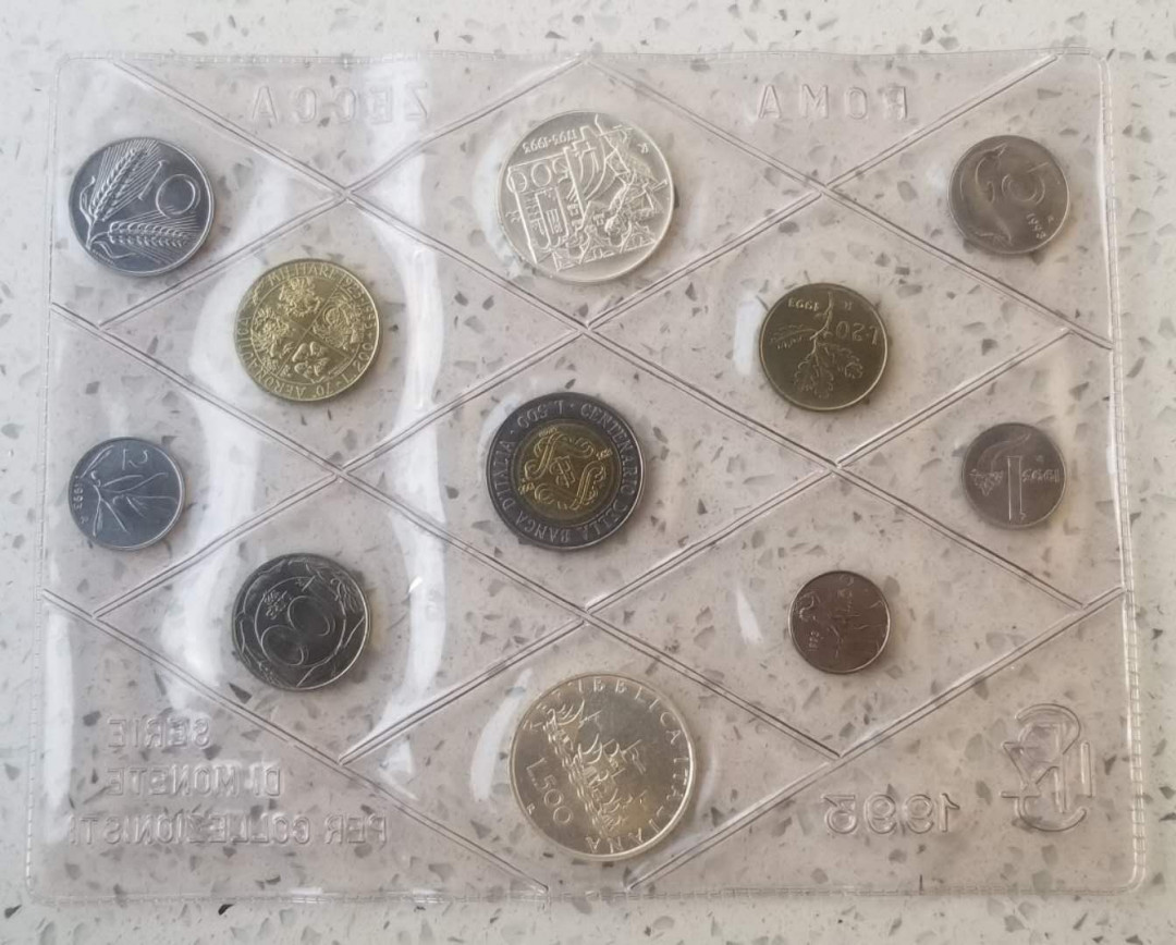 【随心拍&Getcoins】钱币拍卖第六十八期～ 意大利1993年mint set套币