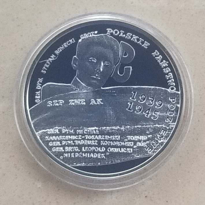 【随心拍&Getcoins】钱币拍卖第六十八期～ 克劳斯获奖币波兰2009年二战地下抵抗组织10兹罗提银币全品