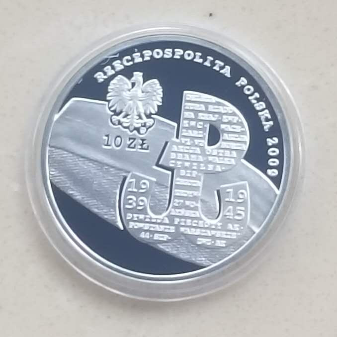 【随心拍&Getcoins】钱币拍卖第六十八期～ 克劳斯获奖币波兰2009年二战地下抵抗组织10兹罗提银币全品