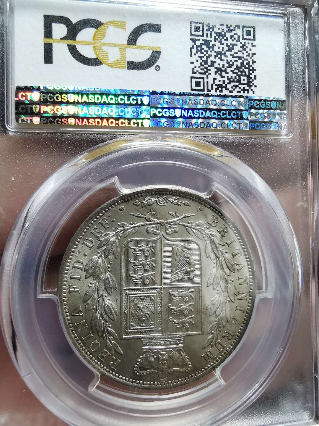 凡希社世界钱币微拍第一百三十三期 稀！1884英国小维年轻头像半克朗PCGS-MS64