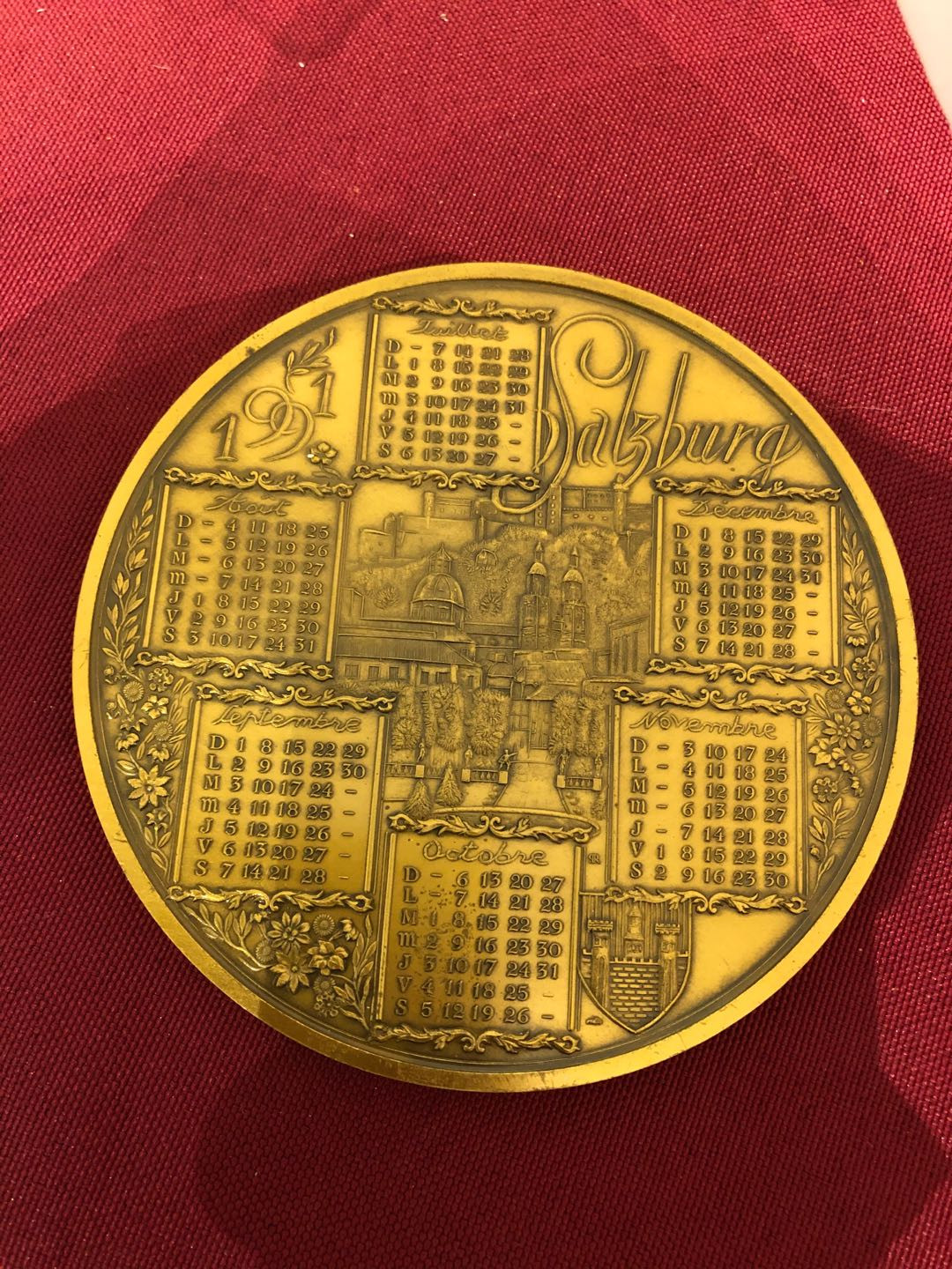 麦朵尔第56场拍卖——2020年中国(国际)钱币展销会 1991日历章莫扎特