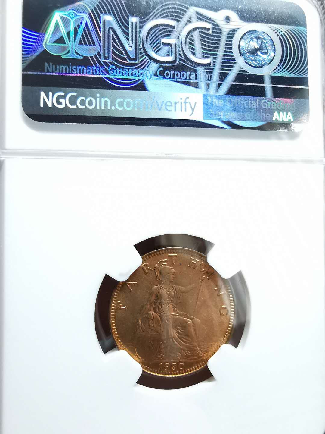 凡希社世界钱币微拍第一百三十三期 1930英国乔五法新NGC-MS66