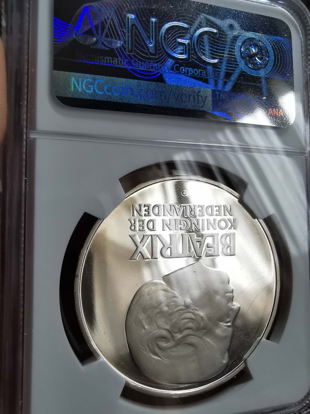 凡希社世界钱币微拍第一百三十三期 1982荷兰荷美友谊纪念大银NGC-PF68UC