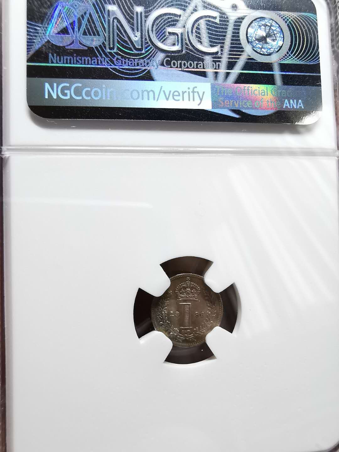 凡希社世界钱币微拍第一百三十三期 1896英国老维便士银NGC-MS65