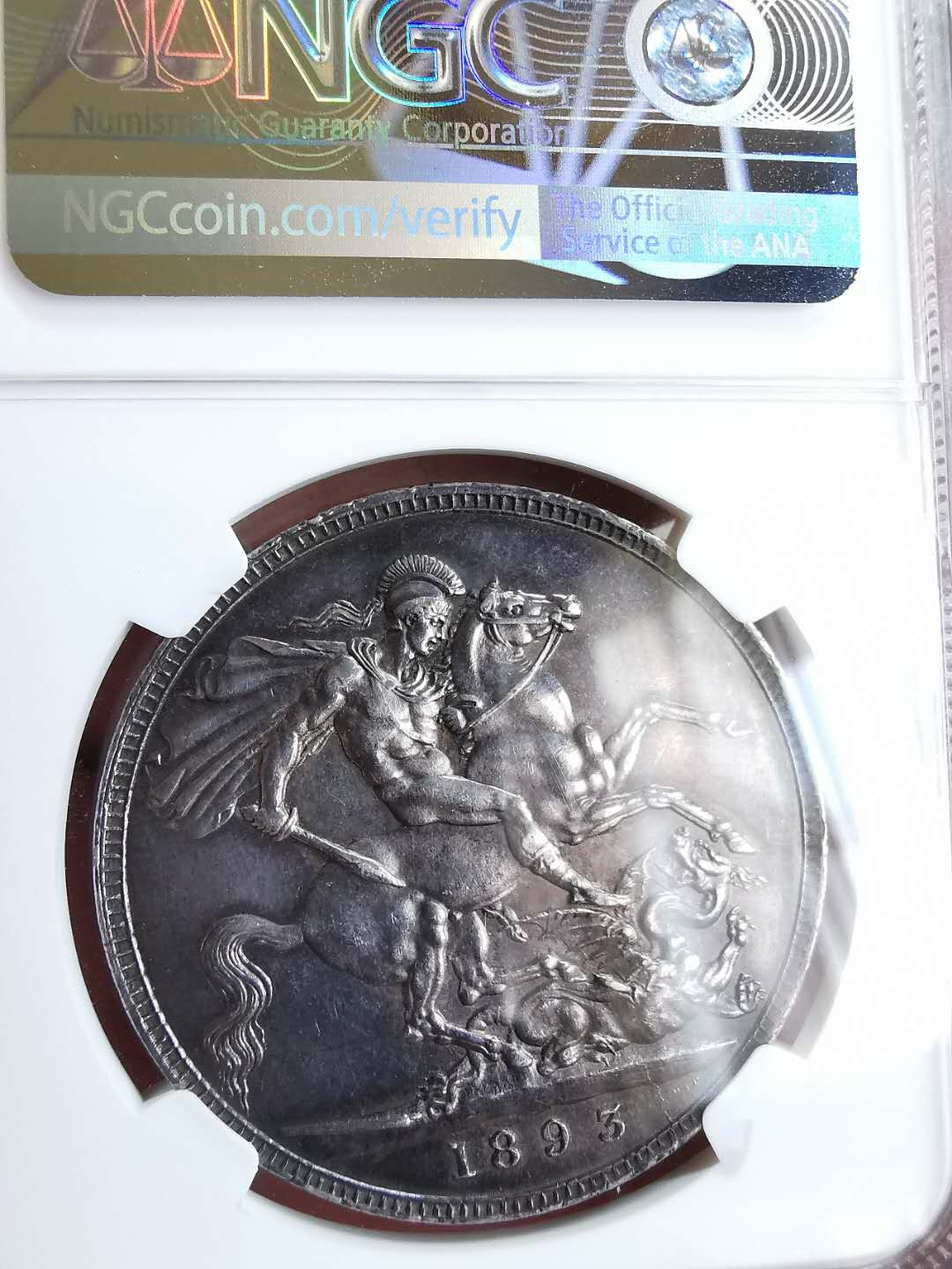 凡希社世界钱币微拍第一百三十三期 1893老维批纱马剑NGC-UNCD实物极赞！