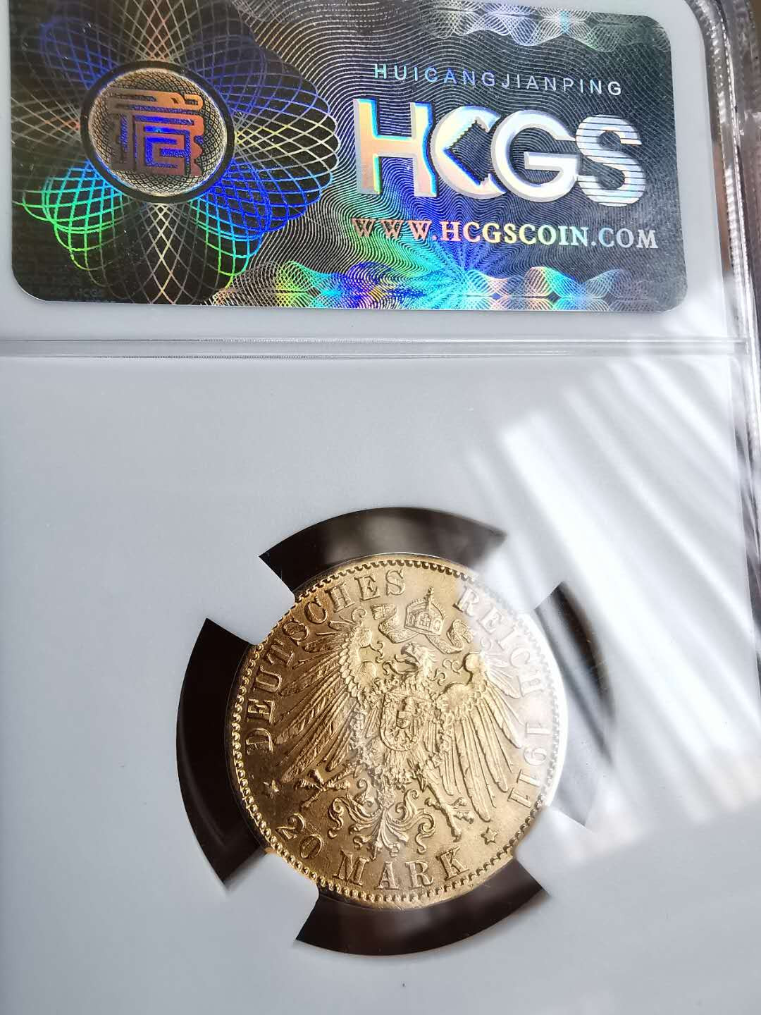 凡希社世界钱币微拍第一百三十三期 1911巴登20马克金币UNC