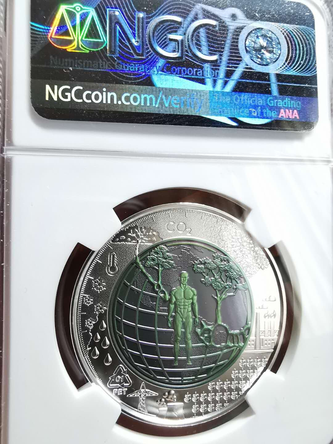 凡希社世界钱币微拍第一百三十三期 荐！2018奥地利银铌双色人类世纪念25欧元NGC-PF70UC顶级品！