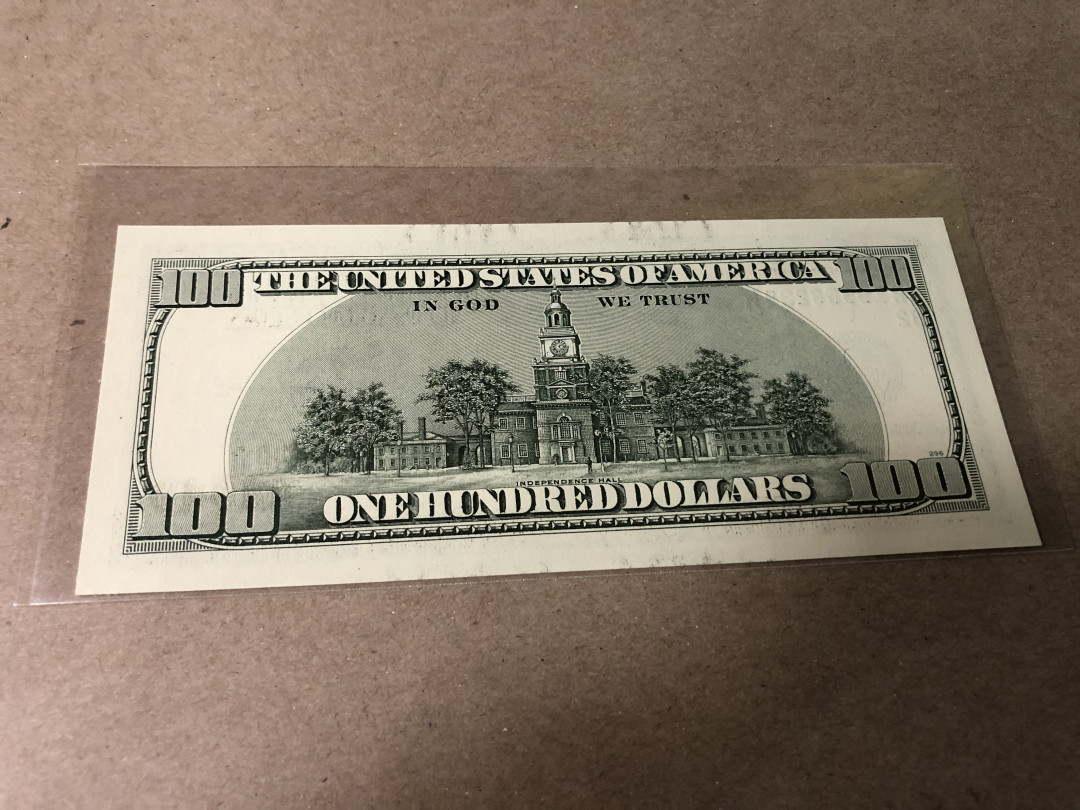 【Blue Auction】世界纸币精拍第23期—— 锡兰佛国(共50拍） 美国 2006年100美金 全新UNC 