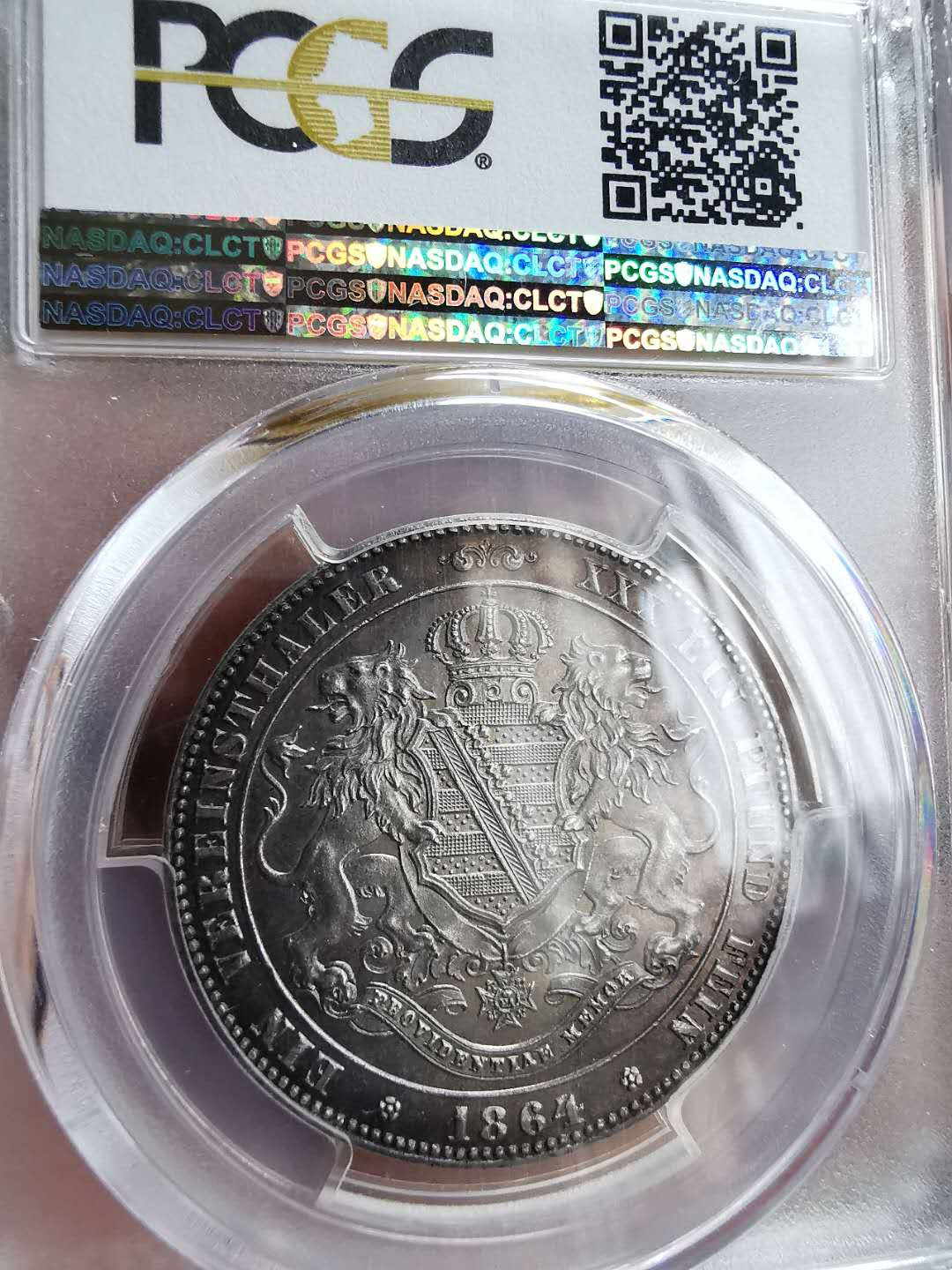 凡希社世界钱币微拍第一百三十三期 1864萨克森胜利纪念泰勒PCGS-MS63