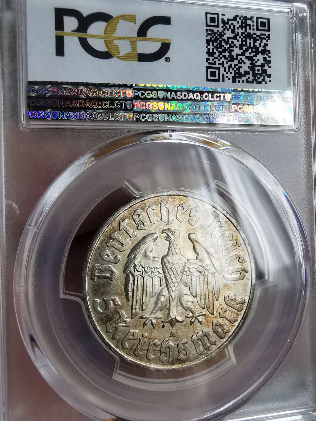 凡希社世界钱币微拍第一百三十三期 1933路德5马克PCGS-MS63