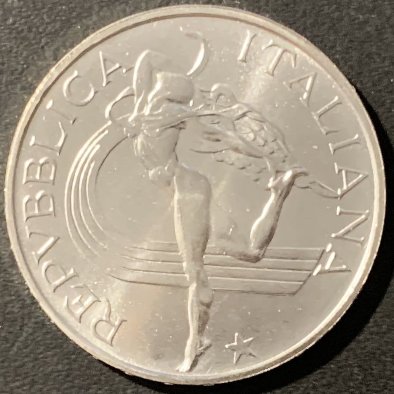 紫瑗钱币——微拍第106期 意大利 1987年 田径锦标赛 500里拉 11克 0.835银 UNC