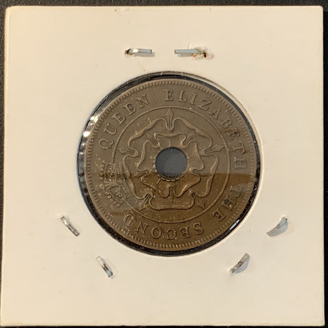 紫瑗钱币——微拍第106期 南罗得西亚 1954年 伊丽莎白二世 1便士 铜币