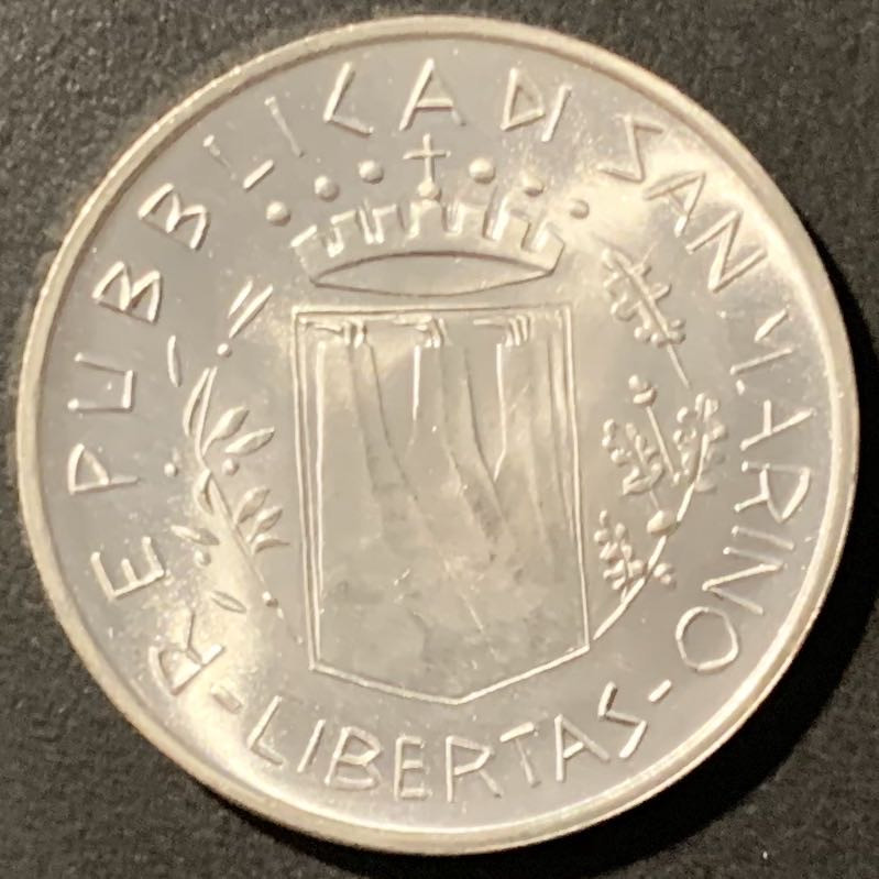 紫瑗钱币——微拍第106期 圣马力诺 1981年 女孩头 500里拉 11克 0.835银 UNC