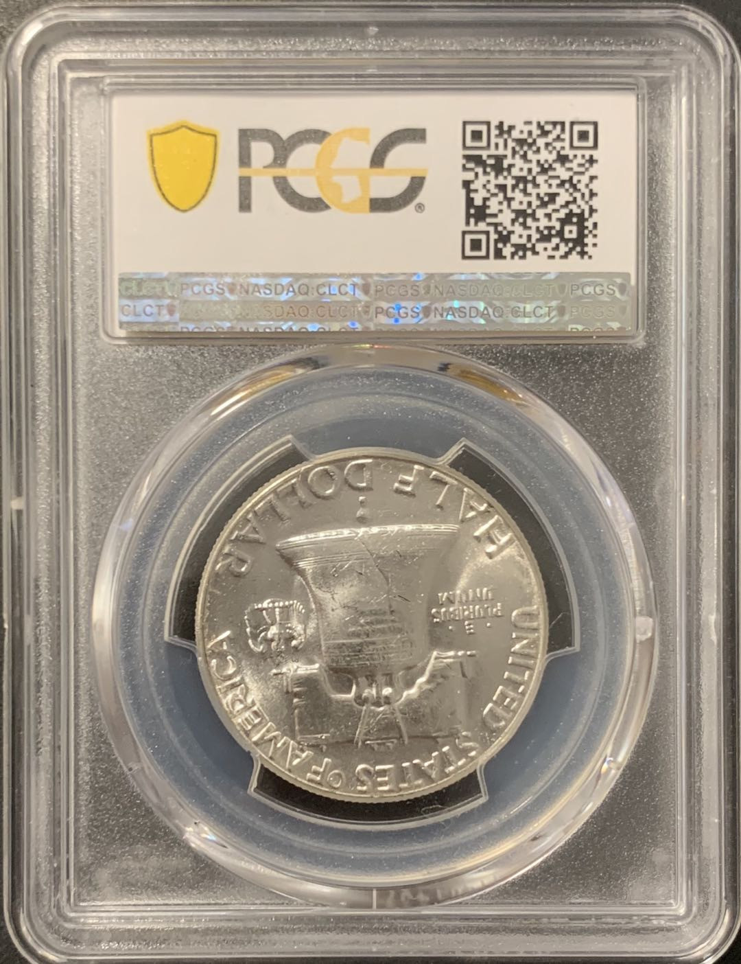 紫瑗钱币——微拍第106期 美国 1963年 富兰克林 半美元 50美分 12.5克 0.9银 PCGS MS64