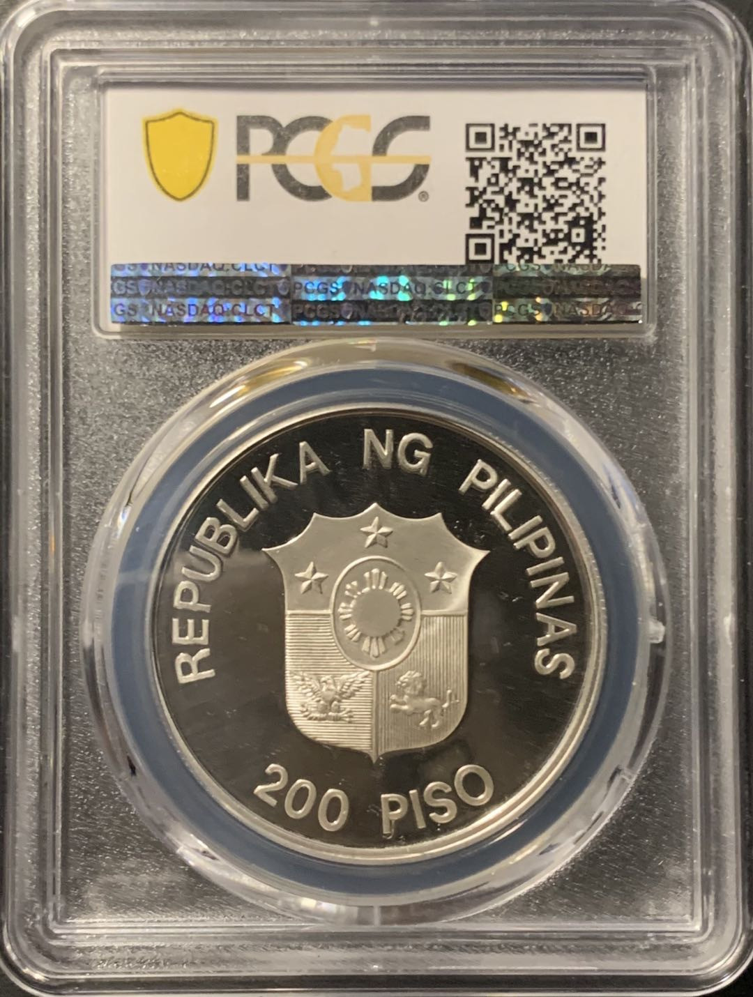 紫瑗钱币——微拍第106期 菲律宾 1987年 世界野生动物基金会 明多罗水牛 200比索 PCGS PR69 DCAM