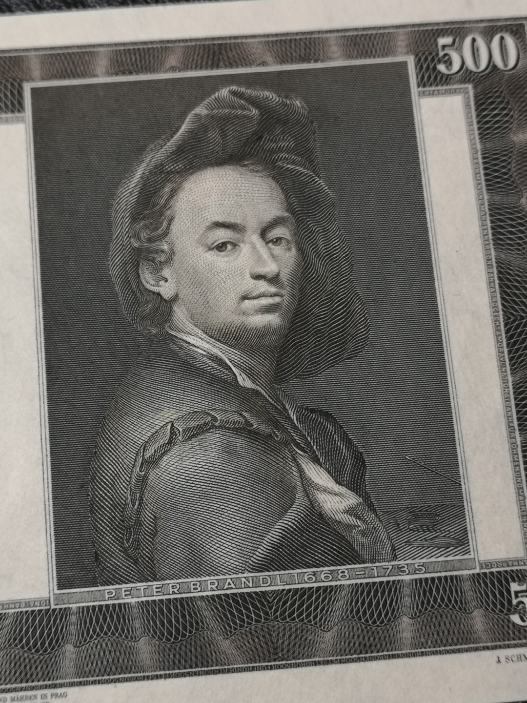 《外钞收藏家》第八十四期拍卖（广州2020币展特拍） 波希米亚和莫拉维亚1942年500克朗 全新unc  大票幅 雕刻非常好 