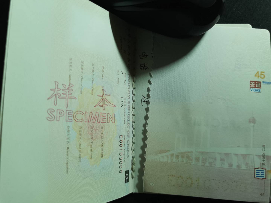 【鲸贝乐淘】千字文·第“守真志满，逐物意移”号拍卖·CICE钱币博览会专场 【护照样本】样本稀有，残本，内页多被撕毁，难得流出