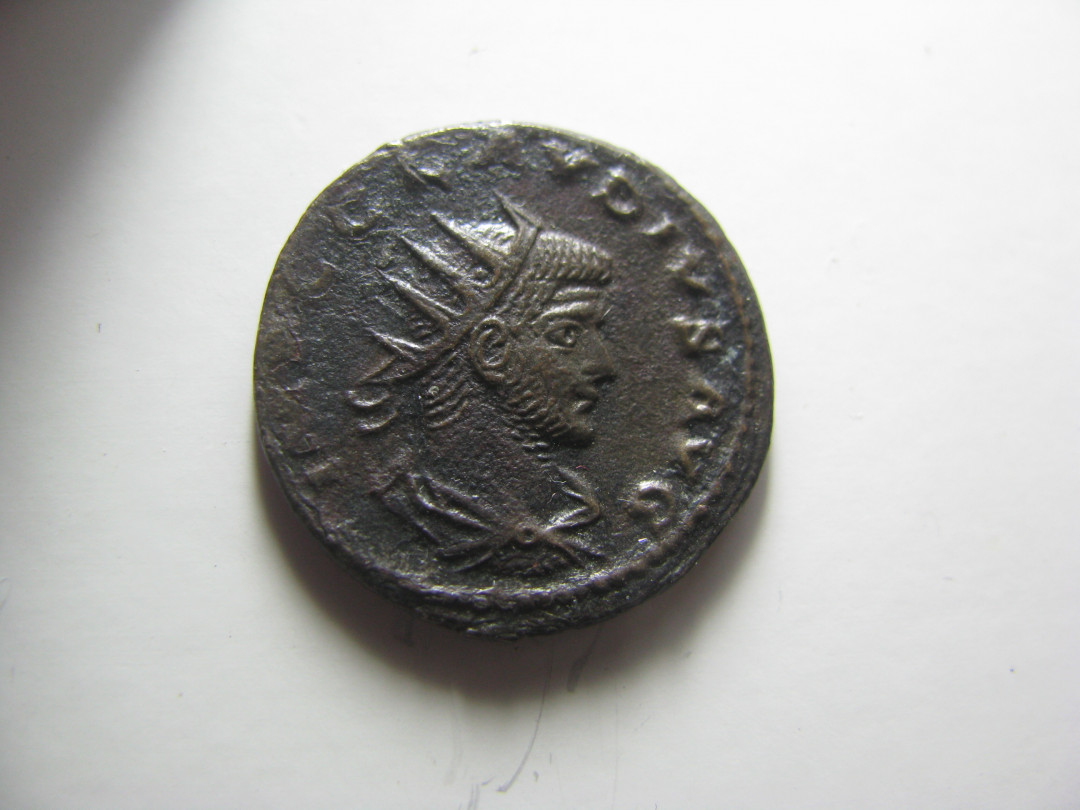 丝路古币 古罗马克劳狄二世洗银币