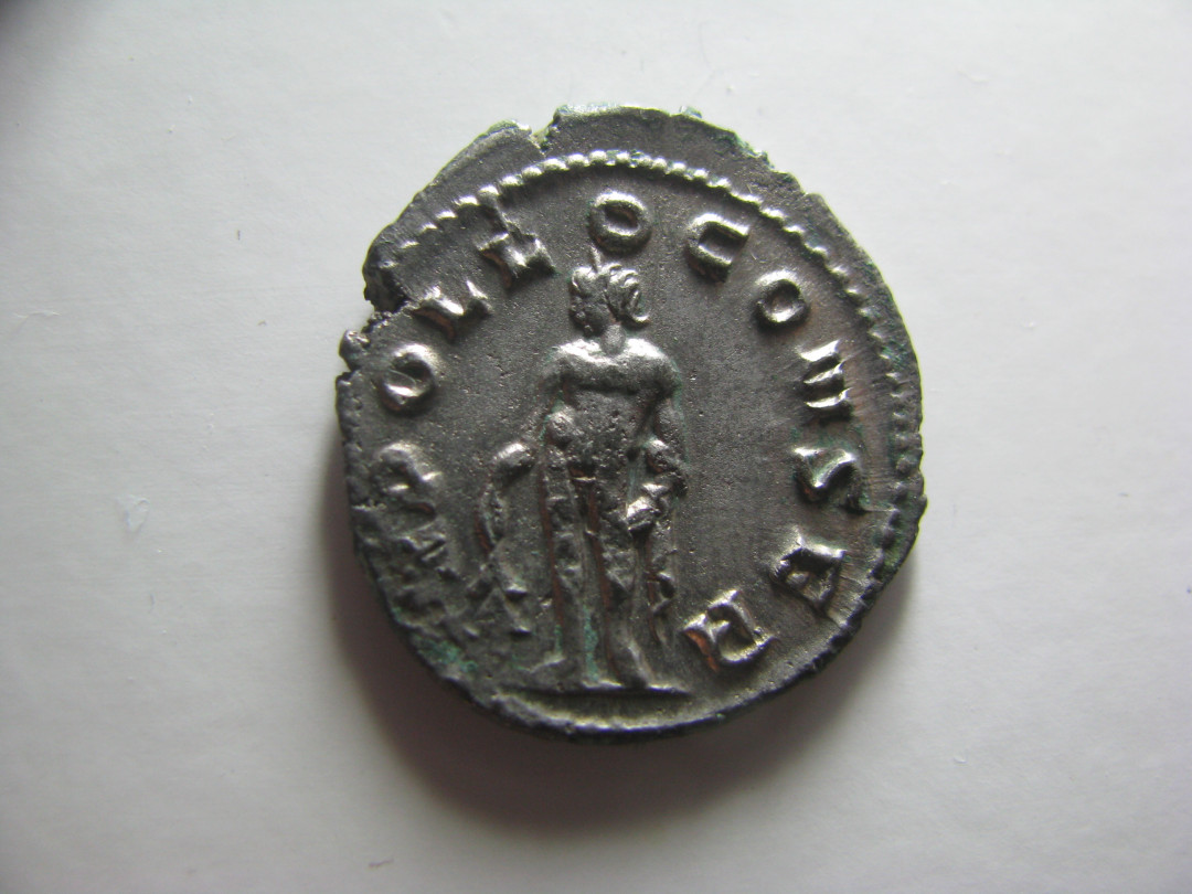 丝路古币 古罗马皇帝伽里恩努斯洗银币