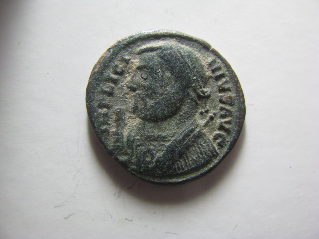 丝路古币 古罗马皇帝李锡尼一世铜币