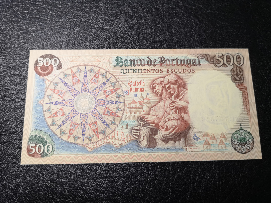 《外钞收藏家》第八十五期拍卖 葡萄牙1979年500  全新品相 精致美钞
