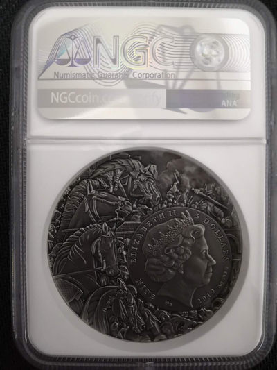 【随心拍&Getcoins】钱币拍卖第七十～期 天启四骑士——红马2盎司仿古银币