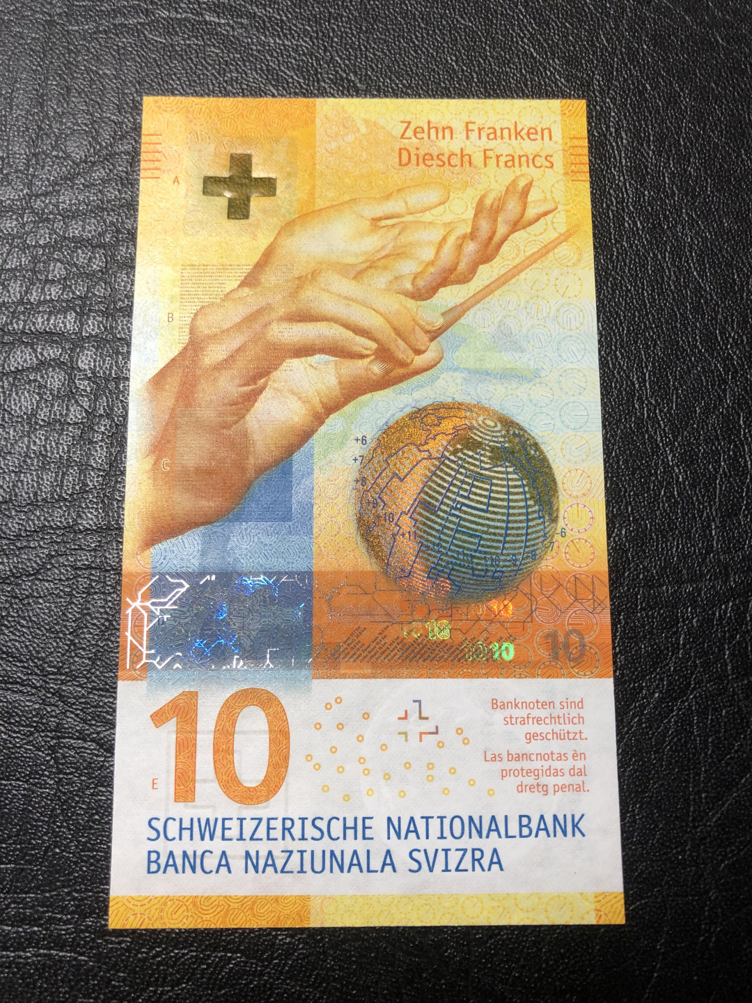 《外钞收藏家》第八十五期拍卖 瑞士最新版10法郎 全新绝品