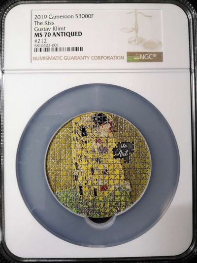 【随心拍&Getcoins】钱币拍卖第七十～期 喀麦隆拼图吻3盎司银币