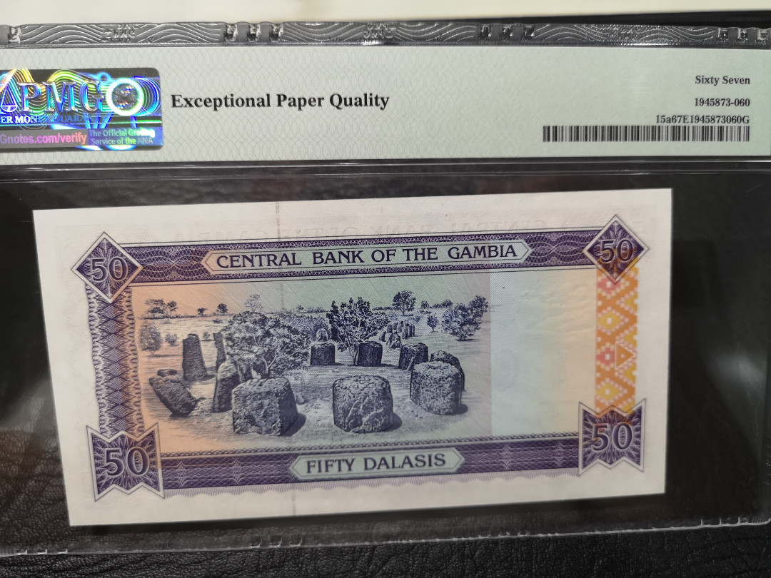 《外钞收藏家》第八十五期拍卖 冈比亚1989-95年50面额  pmg67