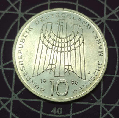 燕姐换藏第三十七拍 1999年德国sos儿童村10马克银币
