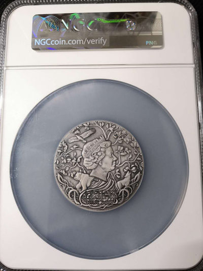 【随心拍&Getcoins】钱币拍卖第七十～期 斯拉夫神系列第一枚雷神2盎司仿古银币