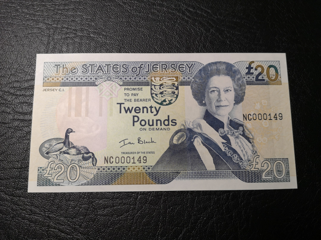 《外钞收藏家》第八十五期拍卖 泽西20镑 149号 全新绝品