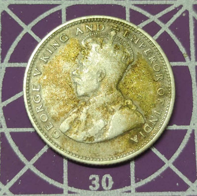 燕姐换藏第三十七拍 1927年海峡殖民地20分小银币