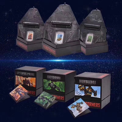 【随心拍&Getcoins】钱币拍卖第七十～期 图瓦卢2014年变形金刚长方形彩色纪念银币3枚全套