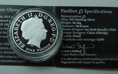 【随心拍&Getcoins】钱币拍卖第七十～期 英国2012年伦敦奥运倒计时加厚银币