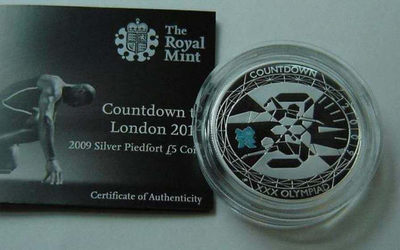 【随心拍&Getcoins】钱币拍卖第七十～期 英国2012年伦敦奥运倒计时加厚银币