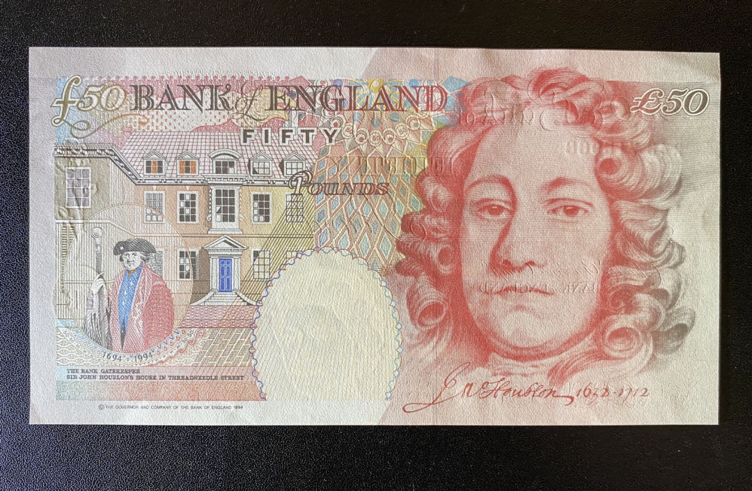 兄弟钱币收藏2020年第54期拍卖 英国E序列50英镑，AU+