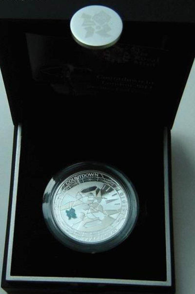 【随心拍&Getcoins】钱币拍卖第七十～期 英国2012年伦敦奥运倒计时加厚银币