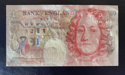 兄弟钱币收藏2020年第54期拍卖 英国E序列50英镑，AU+