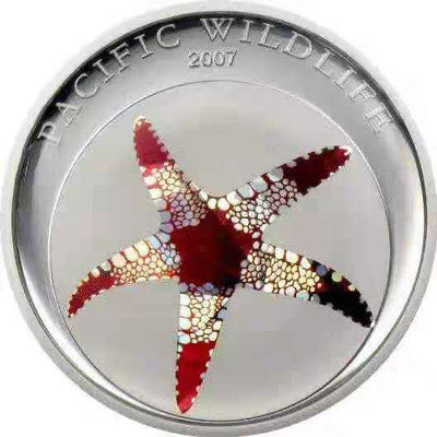 【随心拍&Getcoins】钱币拍卖第七十～期 帕劳2007年海洋动物幻彩银币