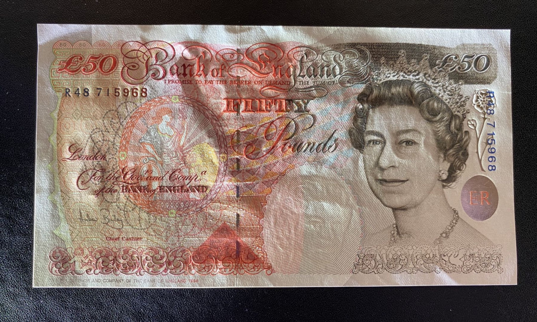 兄弟钱币收藏2020年第54期拍卖 英国E序列50英镑，AU+