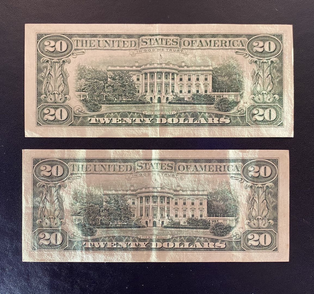 兄弟钱币收藏2020年第54期拍卖 美国1985年和1995年小头20美元，两枚，EF