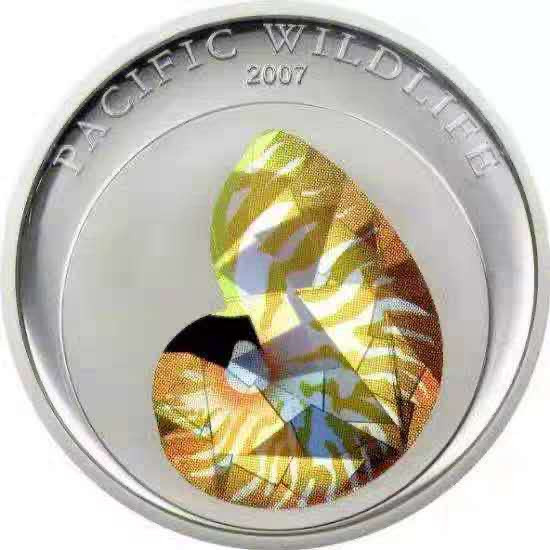 【随心拍&Getcoins】钱币拍卖第七十～期 帕劳2007年海洋动物幻彩银币