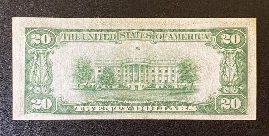 兄弟钱币收藏2020年第54期拍卖 美国1934年20美元，AU