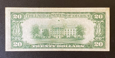 兄弟钱币收藏2020年第54期拍卖 美国1934年20美元，AU