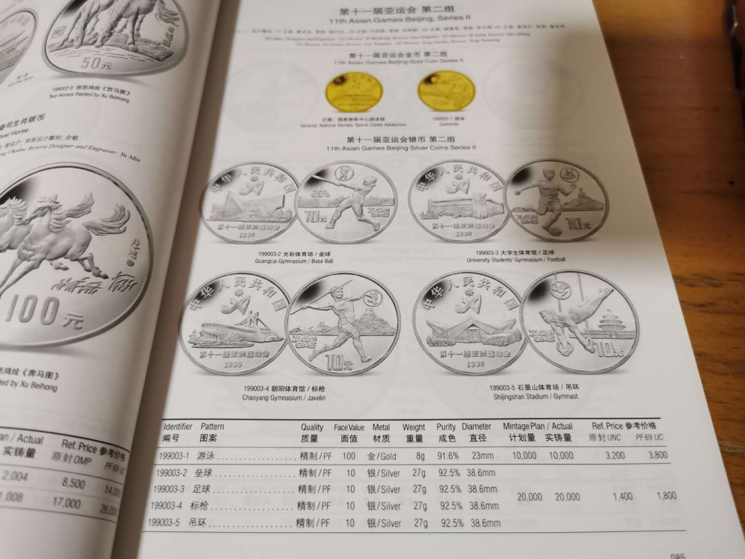 【鲸贝乐淘】千字文·第“宫殿盘郁，楼观飞惊”号拍卖 【亚运会第二组银币】1990年标枪，NGCPF66UC 